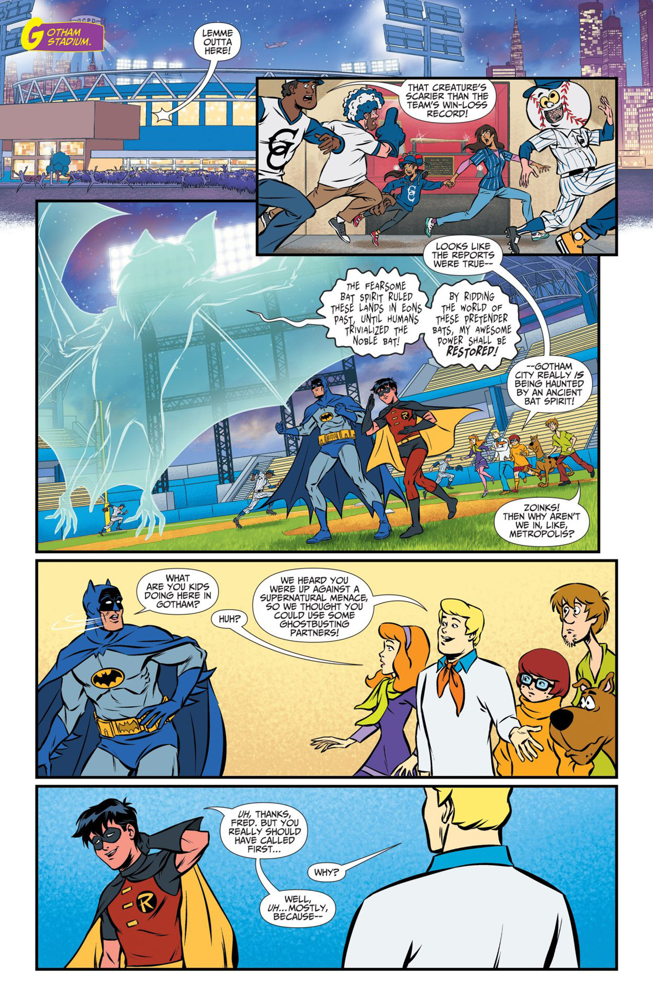 The Batman & ScoobyDoo Mysteries 8 6Page Preview and Cover